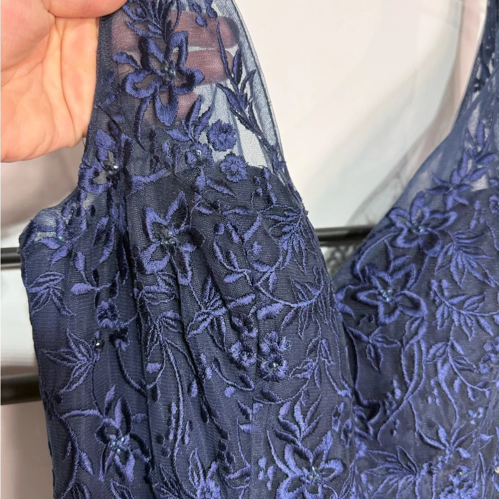 Morilee Madeline Gardner Bridesmaid Dress Style 21544 Navy Size 18 NWT - Picture 4 of 8